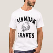 Mandan Braves Men's T-shirt Tシャツ (正面)