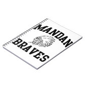 Mandan Braves Notebook ノートブック (左側)