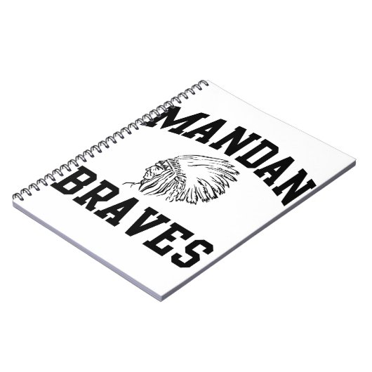 Mandan Braves Notebook ノートブック (左側)
