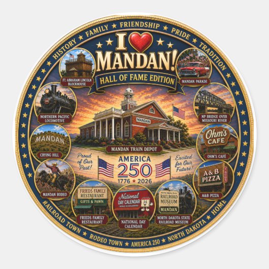 "Mandan Legacy Edition" ステッカー (正面)