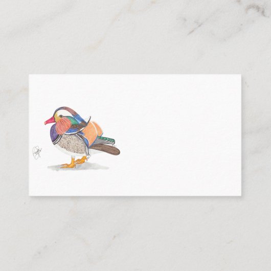 MANDARIN DUCK 名刺 (裏面)