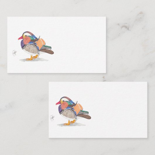 MANDARIN DUCK 名刺 (正面/裏面)