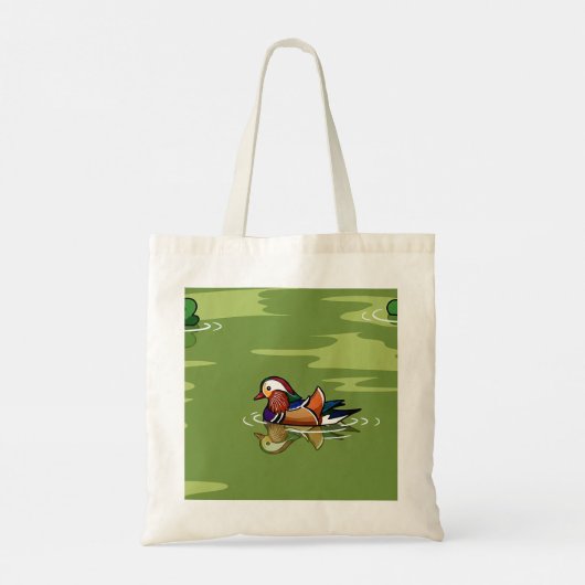 Mandarin Duck up close tote bag トートバッグ (裏面)