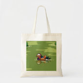 Mandarin Duck up close tote bag トートバッグ (正面)