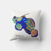 Mandarinfish cartoon illustration  クッション (裏面)
