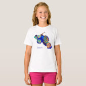Mandarinfish cartoon illustration  tシャツ (正面フル)