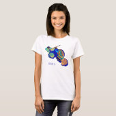 Mandarinfish cartoon illustration tシャツ (正面フル)