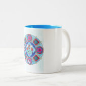 Mandela sur tasse bleu ツートーンマグカップ (正面右)
