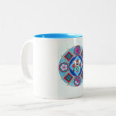 Mandela sur tasse bleu ツートーンマグカップ (正面左)