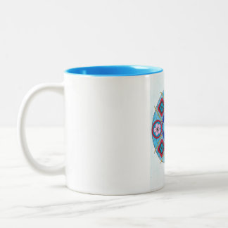 Mandela sur tasse bleu ツートーンマグカップ