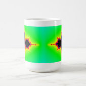 Mandelbrotのフラクタルのマグ コーヒーマグカップ (中央)