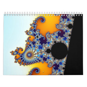 Mandelbrotの一定のフラクタルのタツノオトシゴ カレンダー