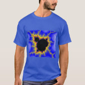 Mandelbrotの一定のフラクタルの人の基本的な暗いTシャツ Tシャツ (正面)