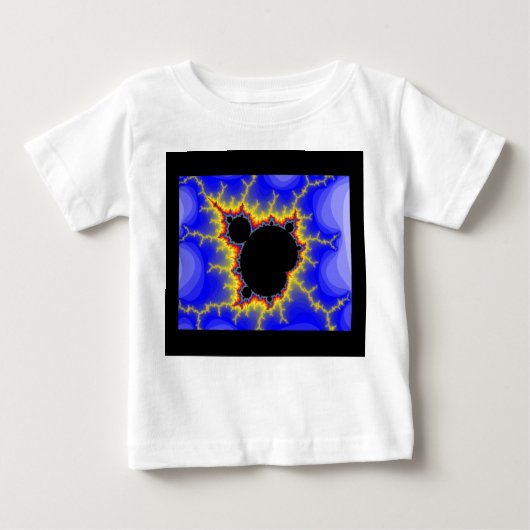 Mandelbrotの一定のフラクタル ベビーTシャツ (正面)