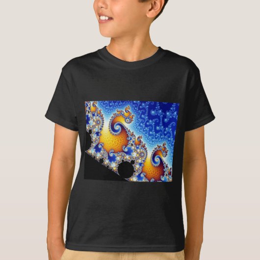 Mandelbrotの一定の二次元のフラクタルの形 Tシャツ (正面)