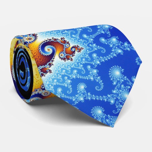 Mandelbrotの一定衛星二重螺線形のフラクタル ネクタイ (ロール)