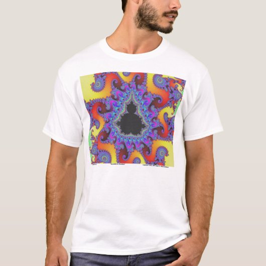 Mandelbrotの曼荼羅 Tシャツ (正面)