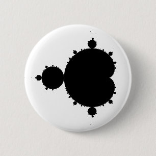 Mandelbrotは01を-フラクタル置きました 缶バッジ