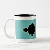 Mandelbrotは06を-フラクタル置きました ツートーンマグカップ (左)