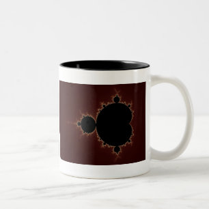 Mandelbrotは08を-フラクタル置きました ツートーンマグカップ
