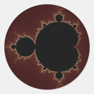 Mandelbrotは08を-フラクタル置きました ラウンドシール