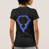 Mandelbrotは-小さい文字を置きました Tシャツ (裏面)