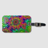 Mandelbrotカラー爆発ラゲッジタグ ラゲッジタグ (正面横)