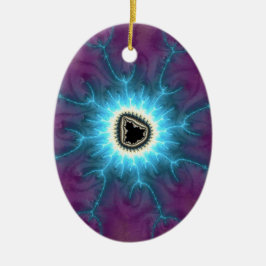Mandelbrotショッキングなフラクタル抽象芸術に切り替え セラミックオーナメント