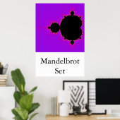 Mandelbrotセット（フル） ポスター (ホームオフィス)