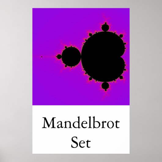 Mandelbrotセット（フル） ポスター (正面)