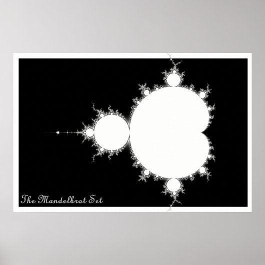 Mandelbrotセット（負） ポスター (正面)