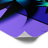 Mandelbrotフラクタル花 ポスター (角)