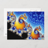 Mandelbrot二次元フラクタル形状を設定 ポストカード (正面/裏面)