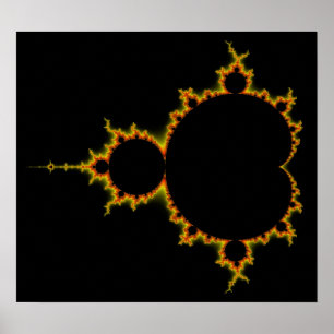 Mandelbrot激しい一定ポスター ポスター
