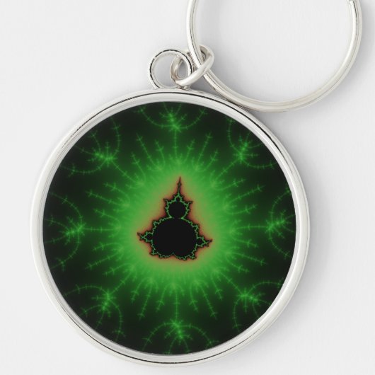 Mandelbrot緑のセット キーホルダー (正面)