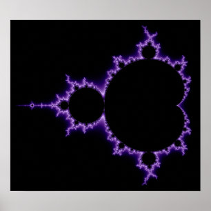 Mandelbrot電気一定ポスター ポスター