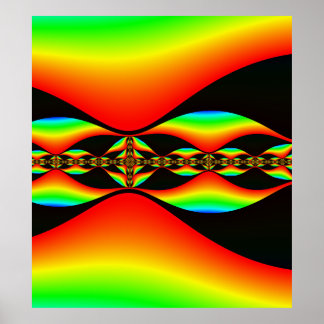 Mandelbrot Fractalを使用したポスター ポスター