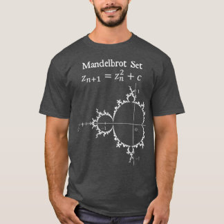 Mandelbrot Set Fractal Chaos Theory Math Physics D Tシャツ