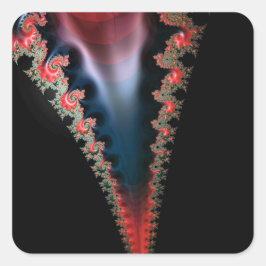 Mandelbrot Zipステッカー スクエアシール