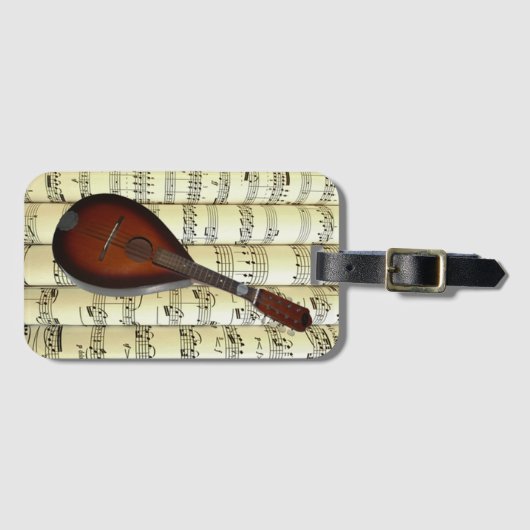 Mandolin 01のシ転がートミュージック～ ラゲッジタグ (正面横)
