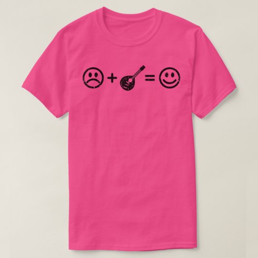 Mandolin Music Makes Happy Gift Mandolin Player Lo Tシャツ (デザイン正面)