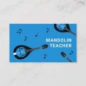 Mandolin Teacher Blue 名刺 (正面)