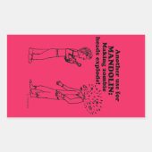 Mandolin Zombie Explode Rectangular Sticker 長方形シール (正面)