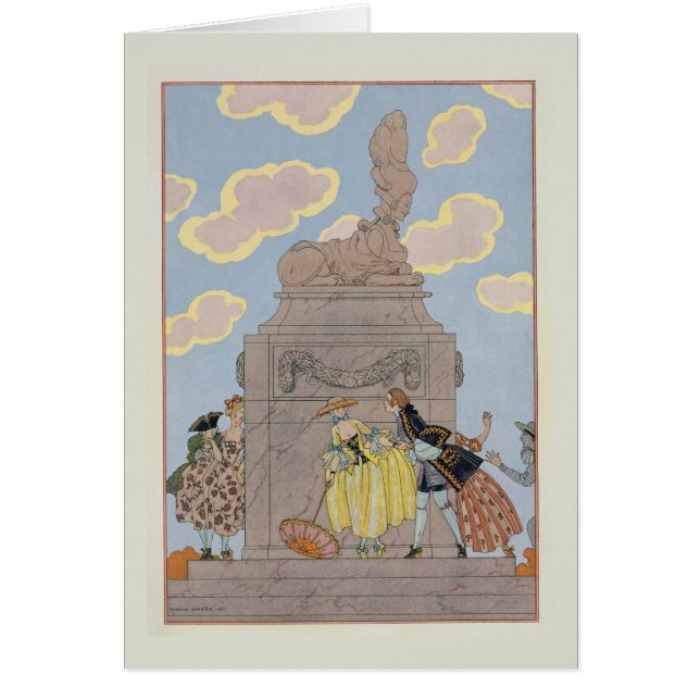 MandolineのPaによる「祝日Galantes」のためのイラストレーション (正面)