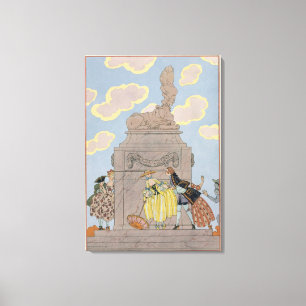 MandolineのPaによる「祝日Galantes」のためのイラストレーション キャンバスプリント