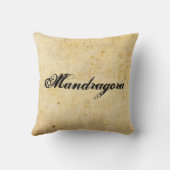 Mandrakeの芸術の枕 クッション (裏面)