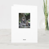 Mandrill猿の父の日カード カード (裏面)