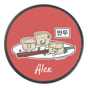 Manduの韓国のゆで団子の点心の朝食ハングル アイスホッケーパック