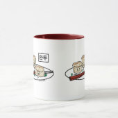 Manduの韓国のゆで団子の点心の朝食ハングル マグカップ (中央)