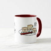 Manduの韓国のゆで団子の点心の朝食ハングル マグカップ (正面右)